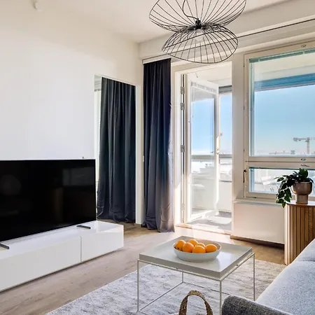 Stylish With Gym & Spacious Balcony By Nordic Collection * Хельсинки